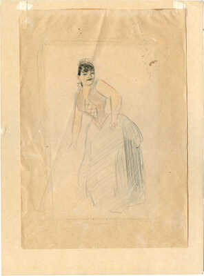 Рудаков Константин Иванович. Эскиз иллюстрации к роману Э. Золя «Нана» 